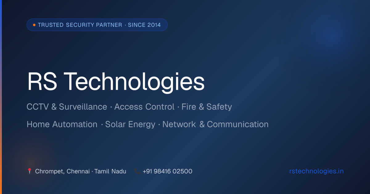 RS Technologies | CCTV & Security Solutions Chennai